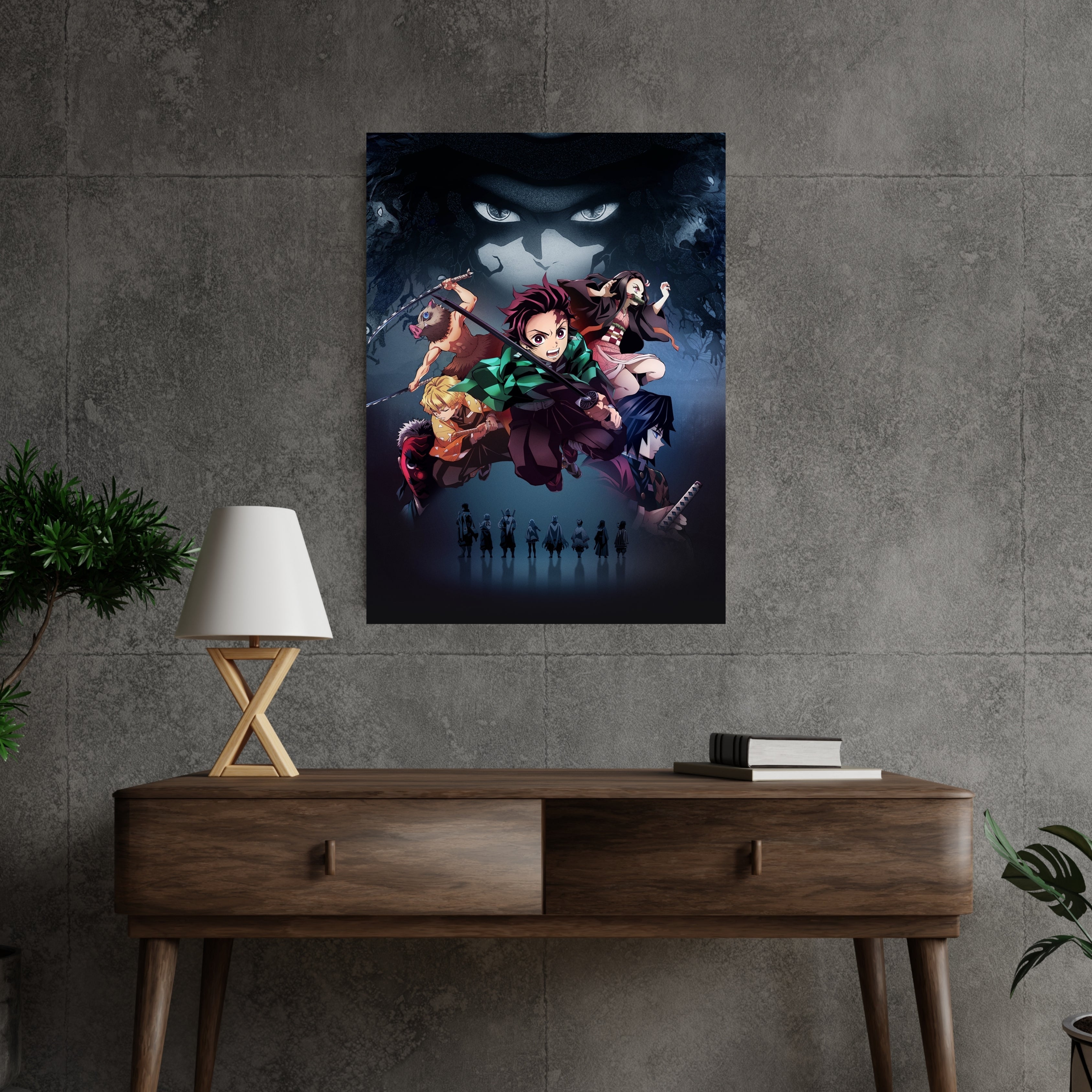 Demon Slayer: Kimetsu no Yaiba |  Poster Frames HD Metal Print | A4 (12 * 8 inch)