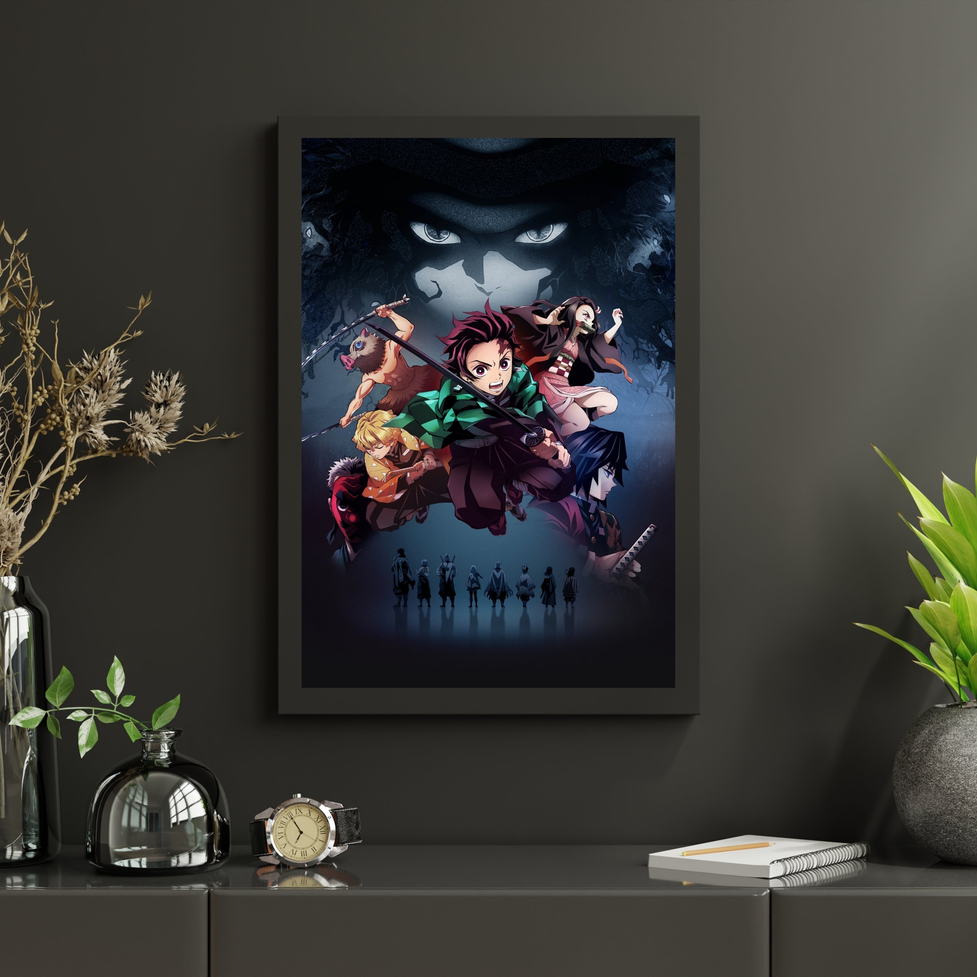 Demon Slayer: Kimetsu no Yaiba |  Poster Frames HD Metal Print | A4 (12 * 8 inch)