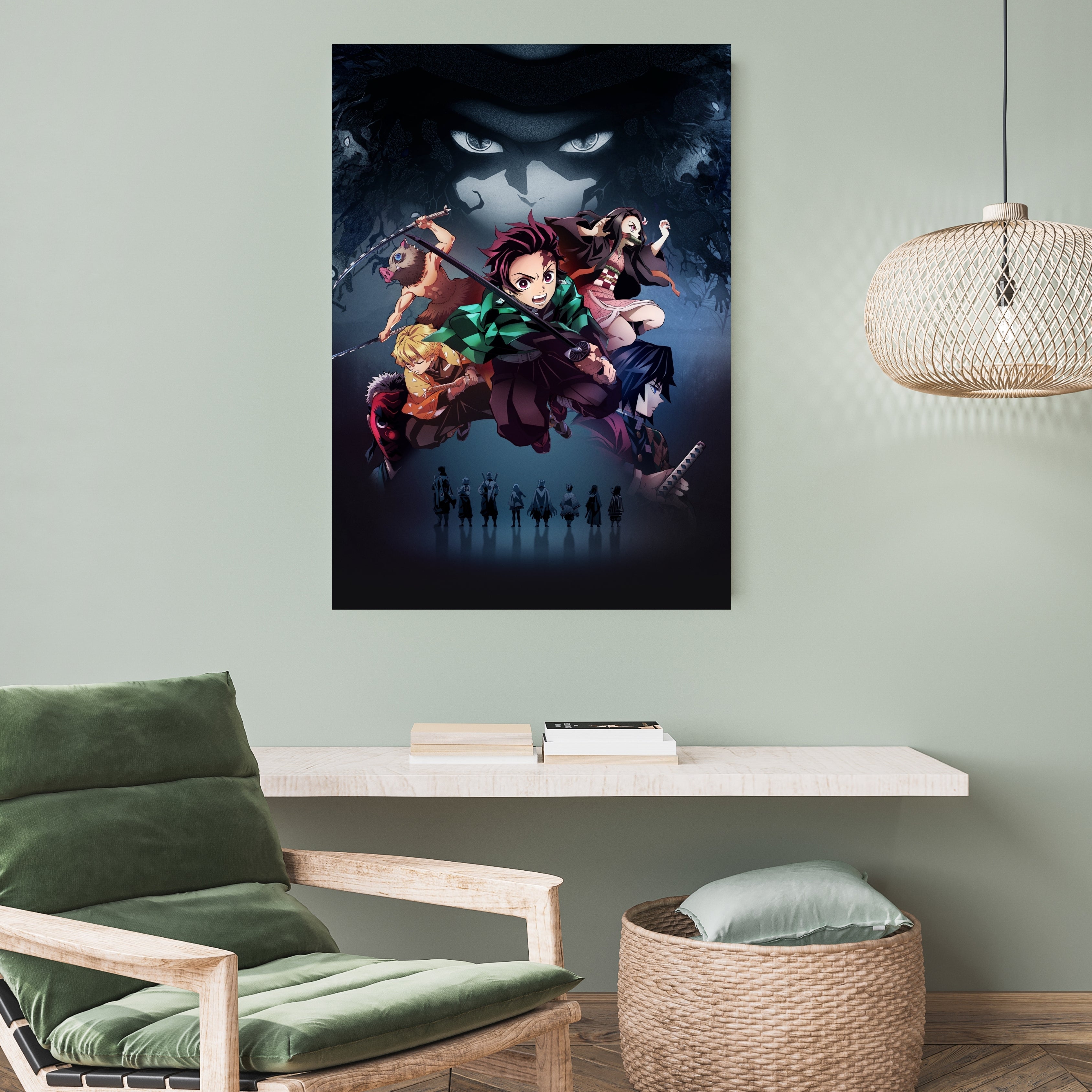 Demon Slayer: Kimetsu no Yaiba |  Poster Frames HD Metal Print | A4 (12 * 8 inch)