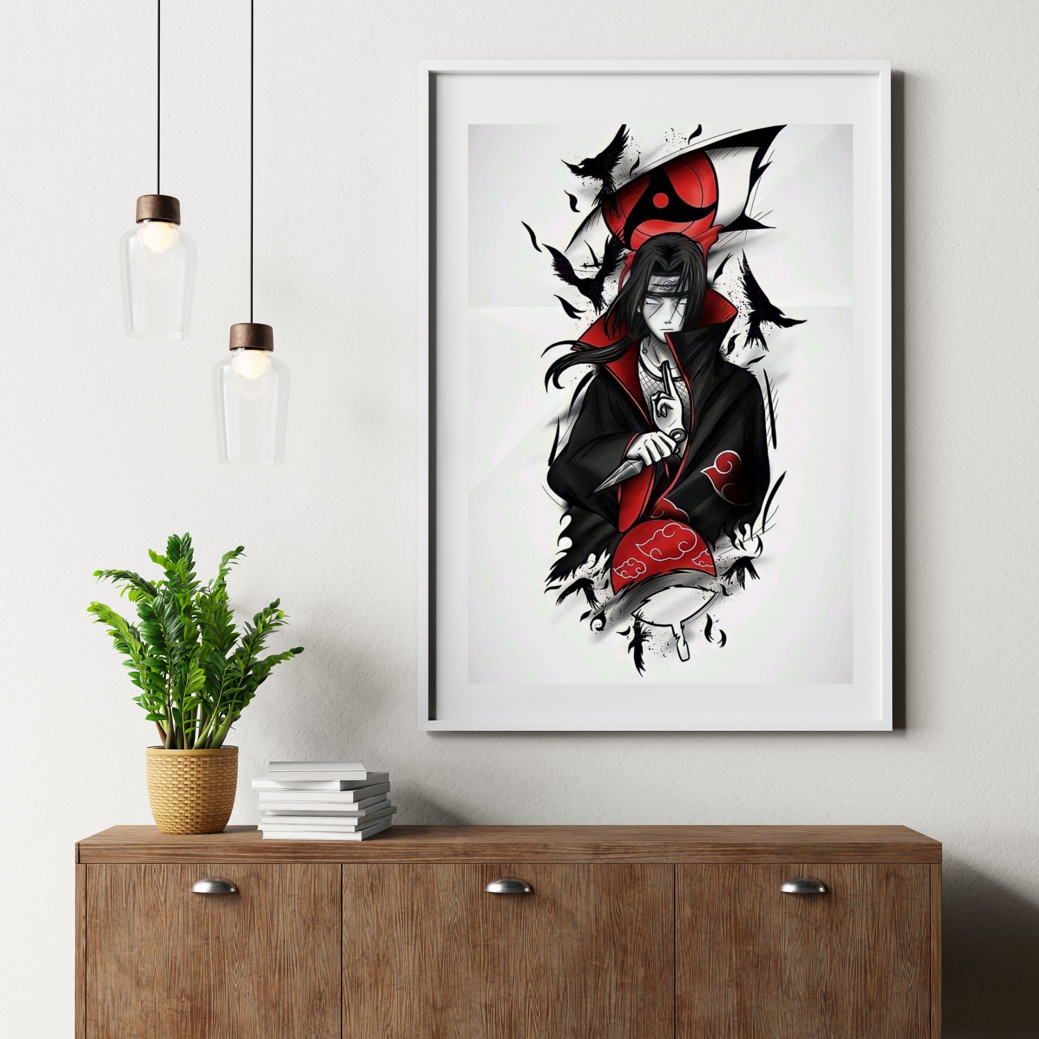 NARUTO ITACHI UCHIHA  |  Poster Frames HD Metal Print | (12 * 8 inch)