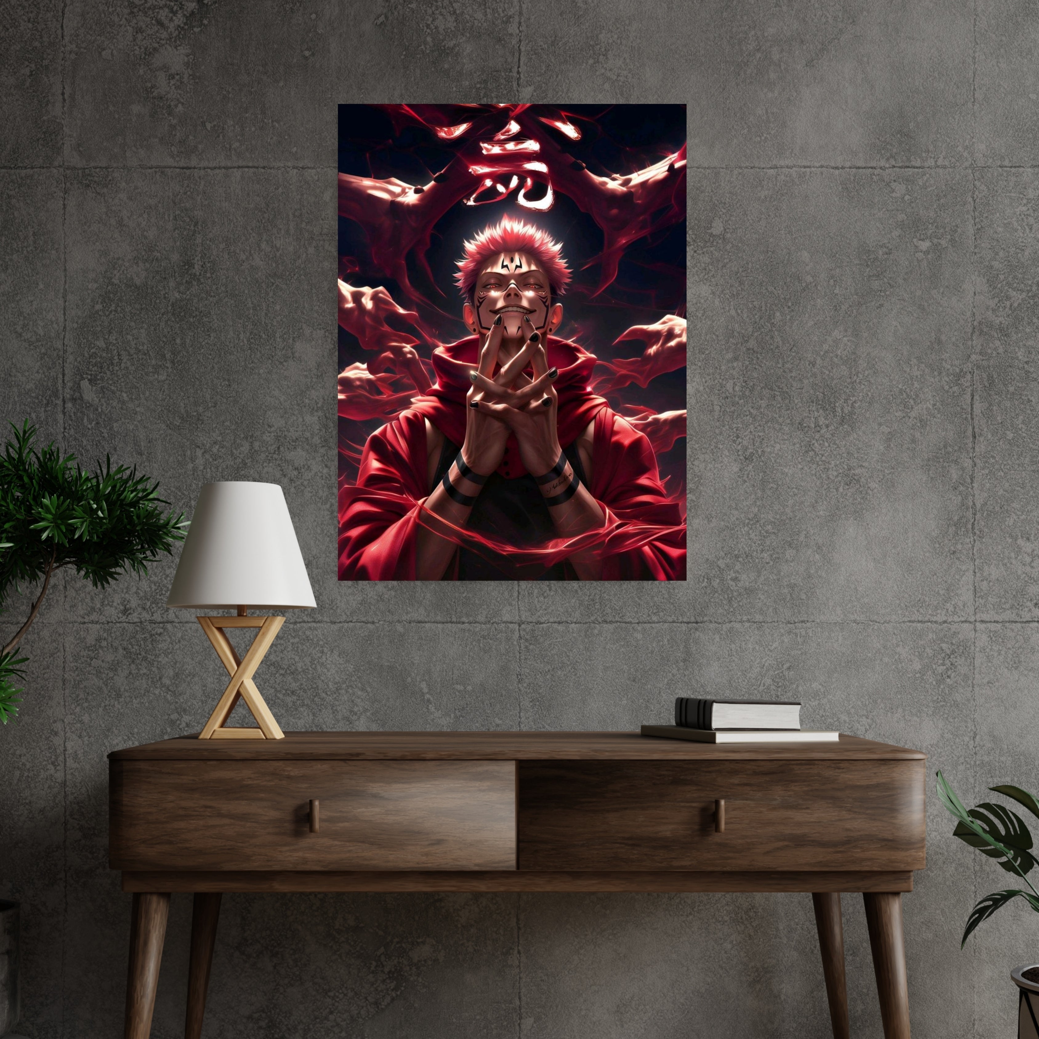 Ryomen Sukuna  |  Poster Frames HD Metal Print | A4 (12 * 8 inch)