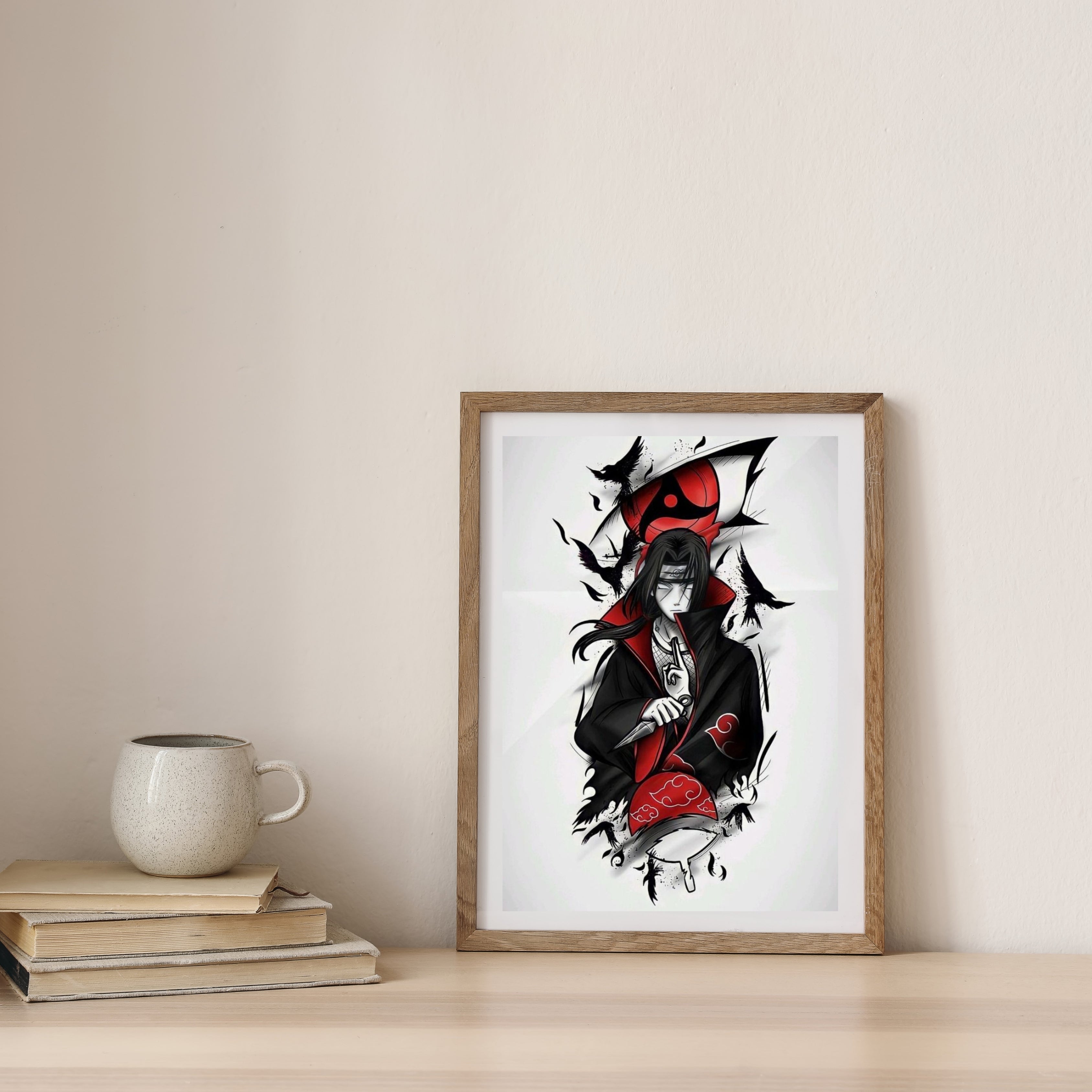 NARUTO ITACHI UCHIHA  |  Poster Frames HD Metal Print | (12 * 8 inch)