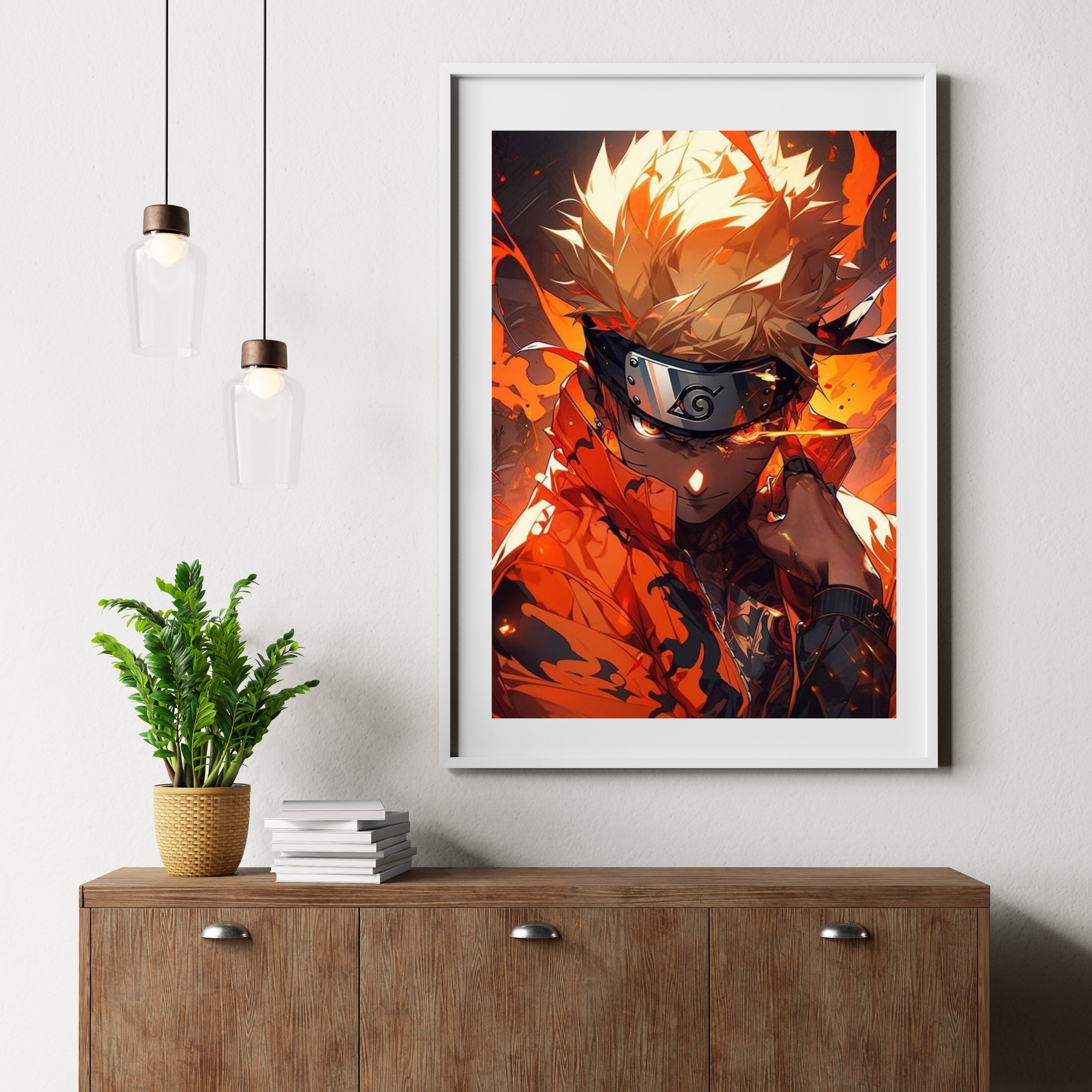 Naruto Uzumaki |  Poster Frames HD Metal Print | A4 (12 * 8 inch)