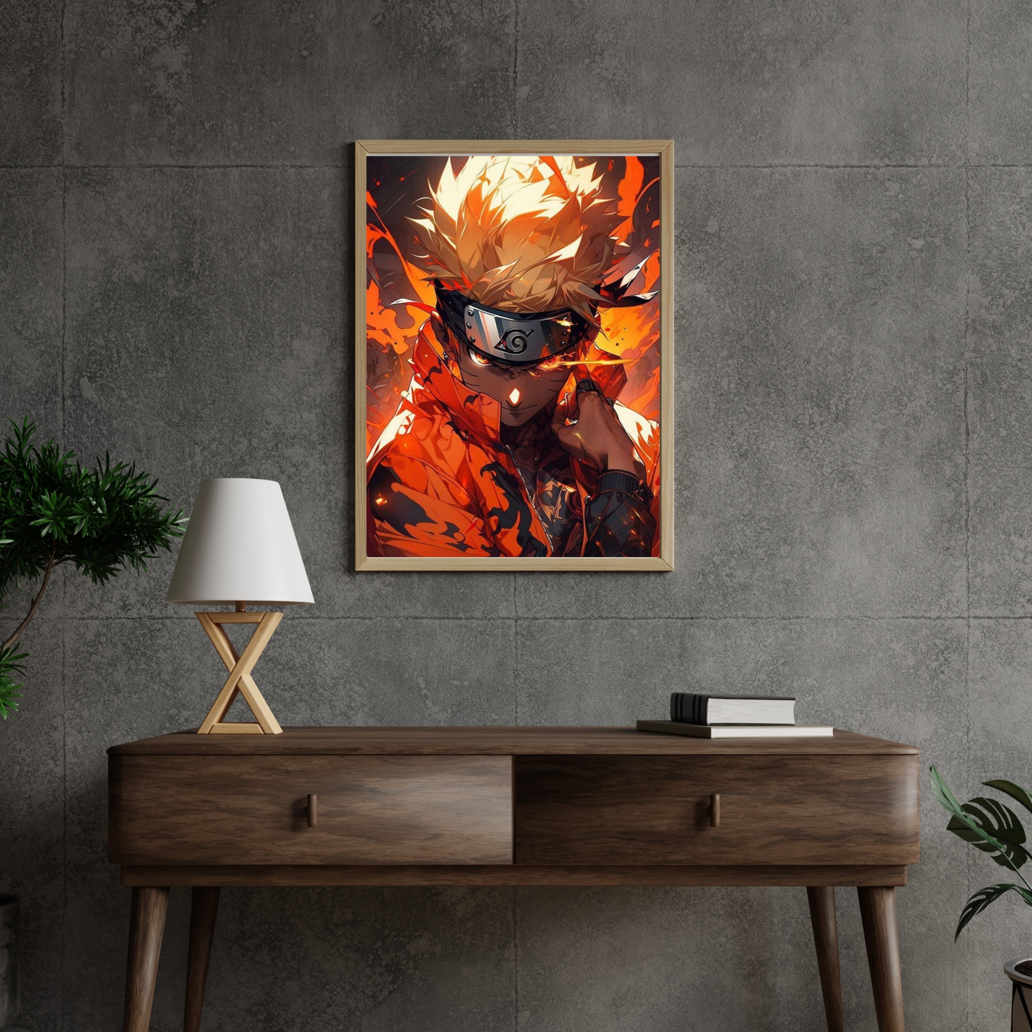 Naruto Uzumaki |  Poster Frames HD Metal Print | A4 (12 * 8 inch)