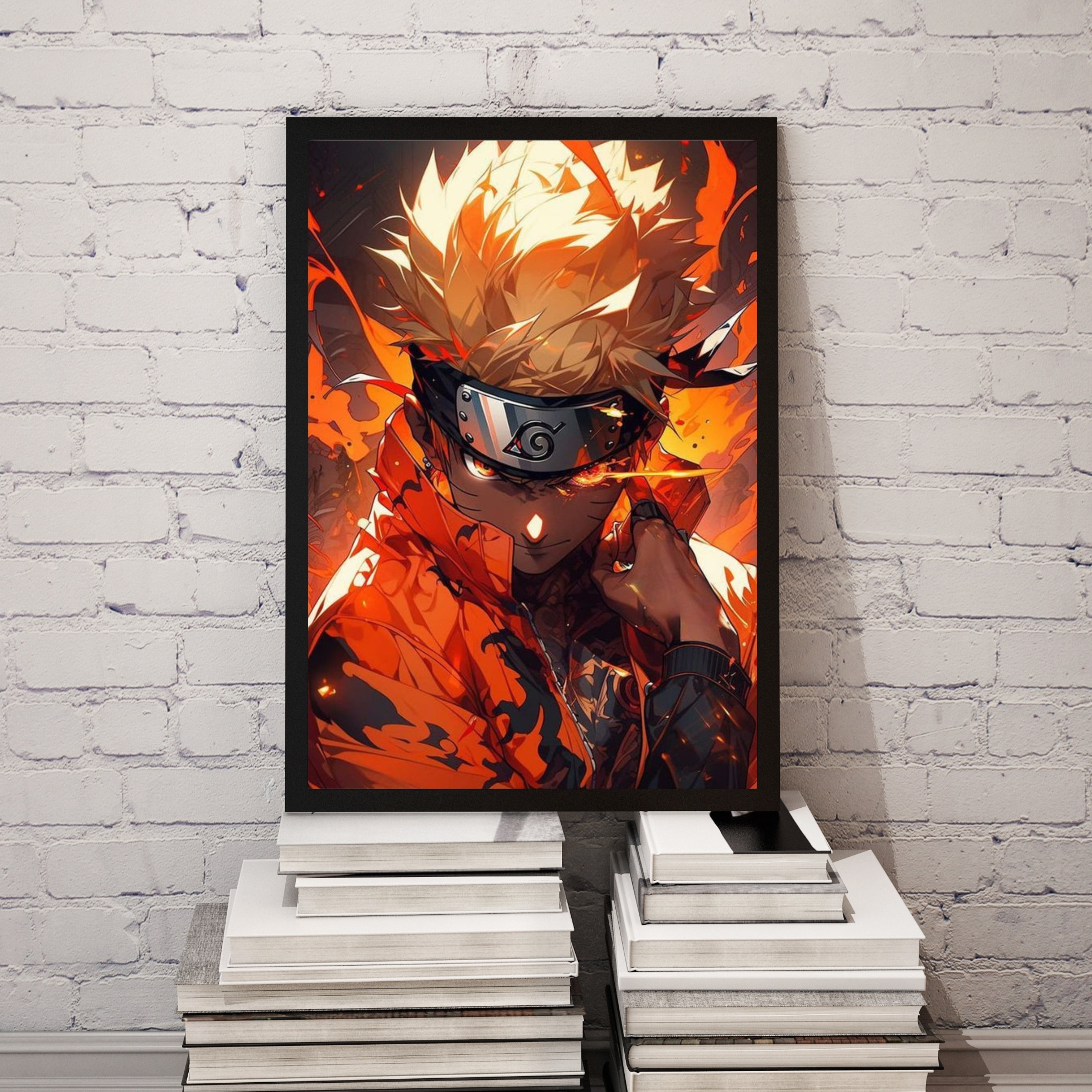 Naruto Uzumaki |  Poster Frames HD Metal Print | A4 (12 * 8 inch)