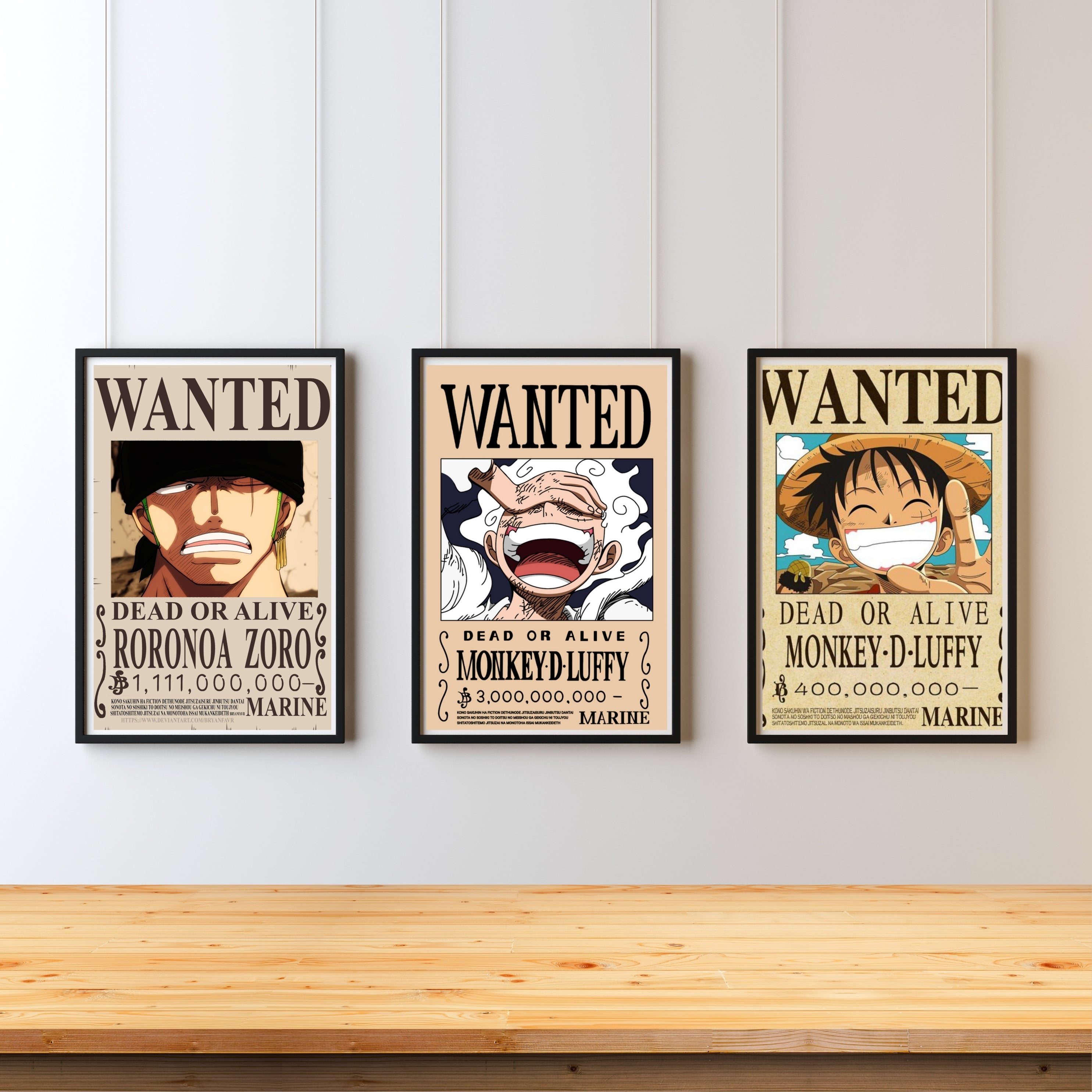 ONE PIECE : WANTED | Poster Frames HD Metal Print | A4(12 * 8 inch)