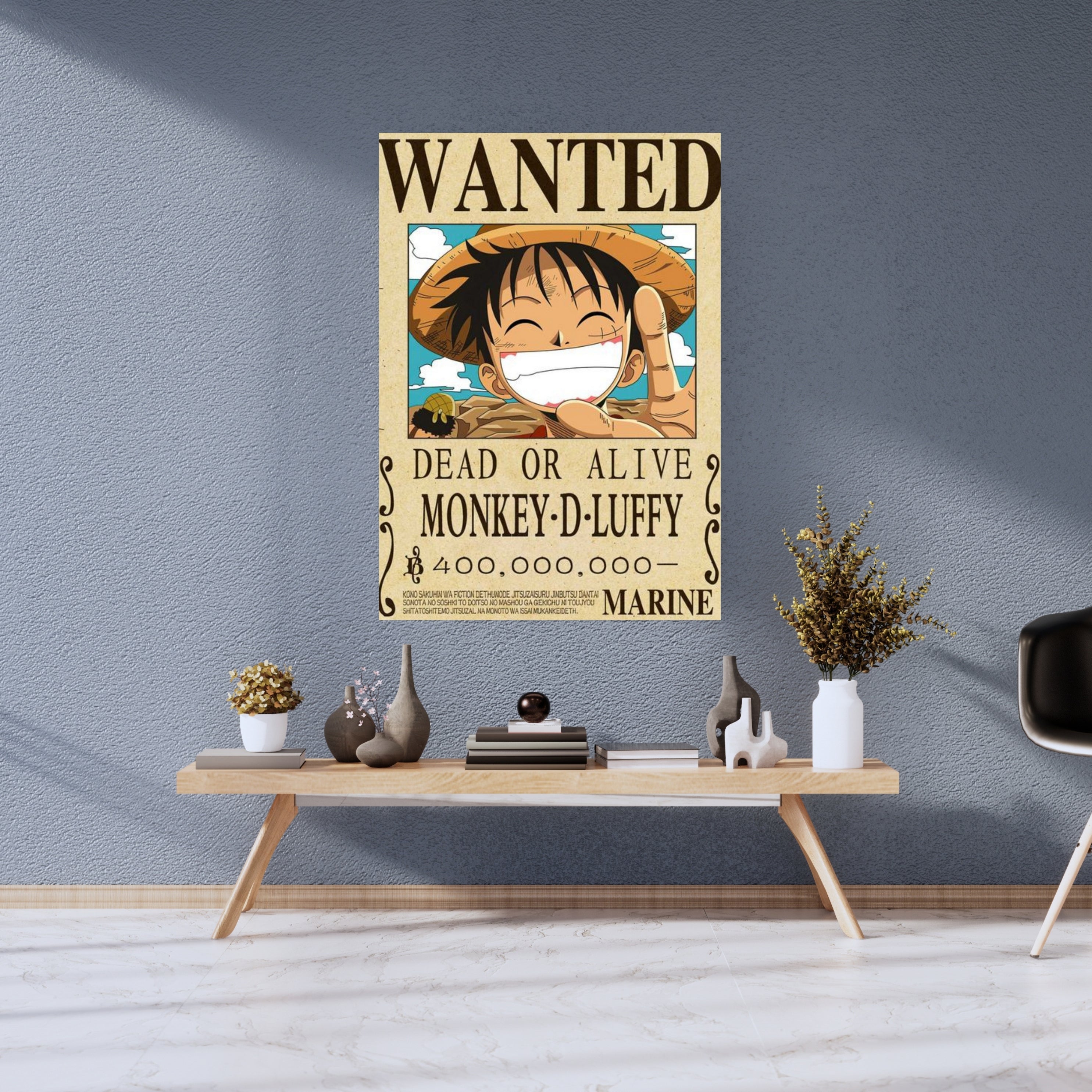 ONE PIECE : WANTED | Poster Frames HD Metal Print | A4(12 * 8 inch)