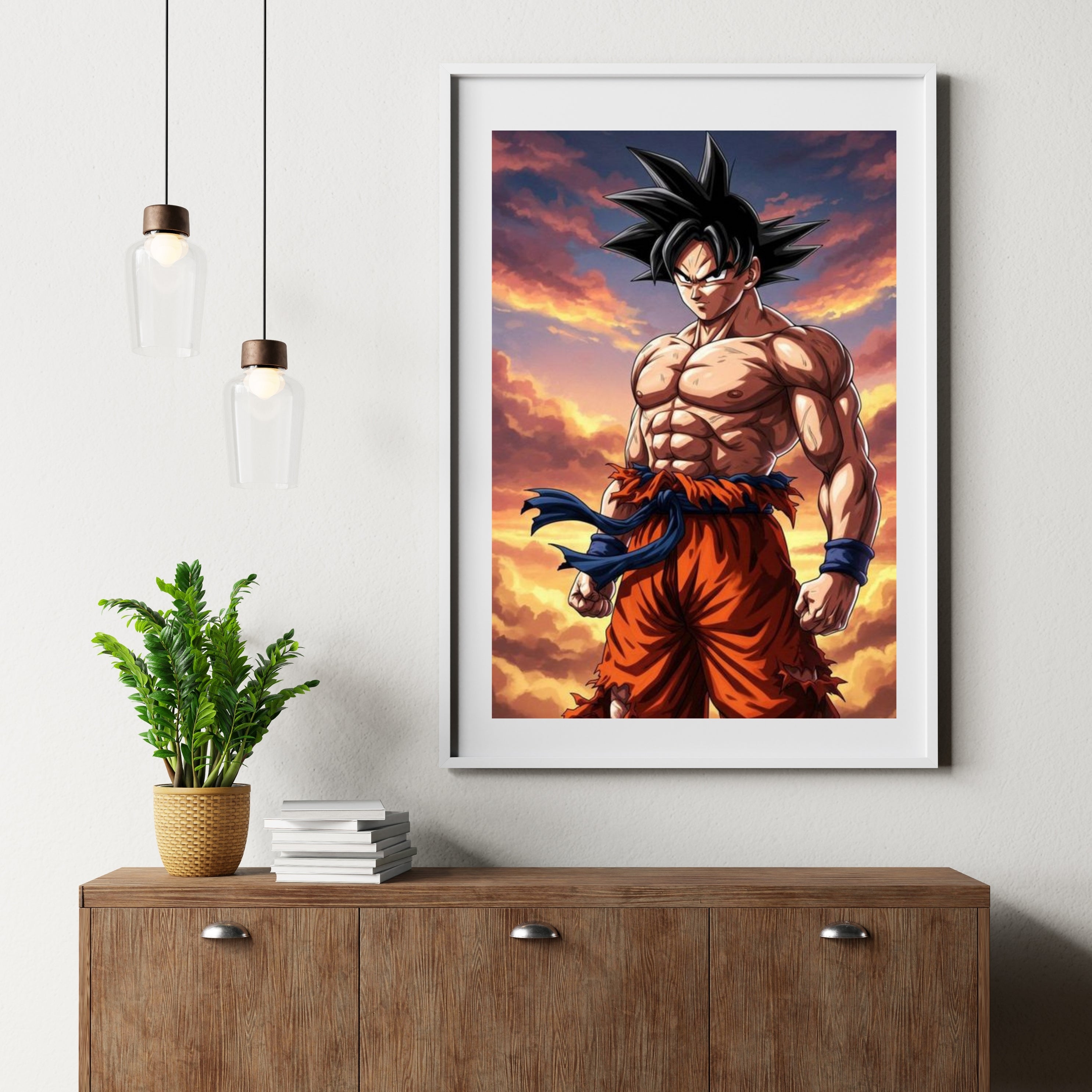 DRAGON BAll SON GOKU | Poster Frames HD Metal Print | A4(12 * 8 inch)