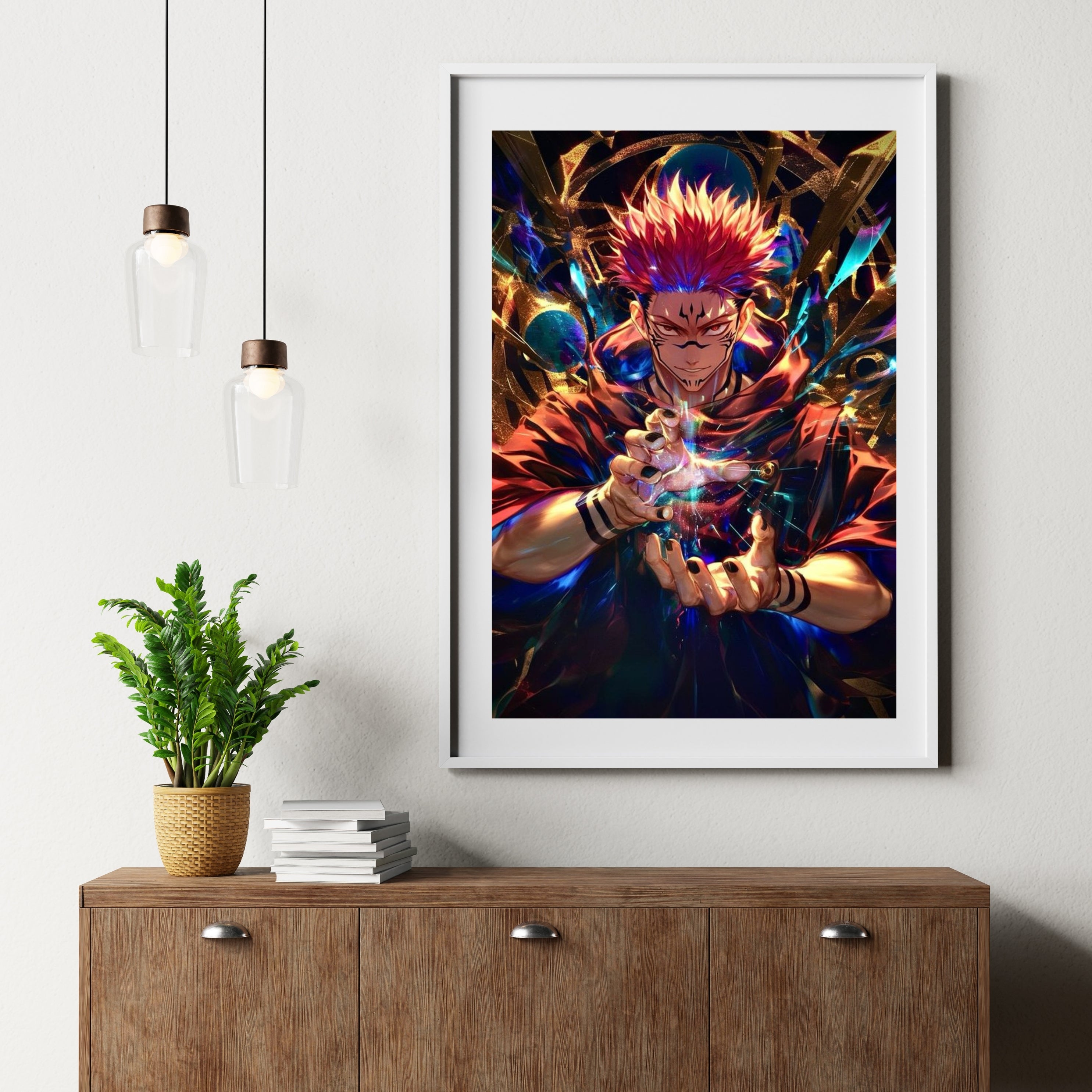 Ryomen Sukuna | Poster Frames HD Metal Print | A4 (12 * 8 inch)