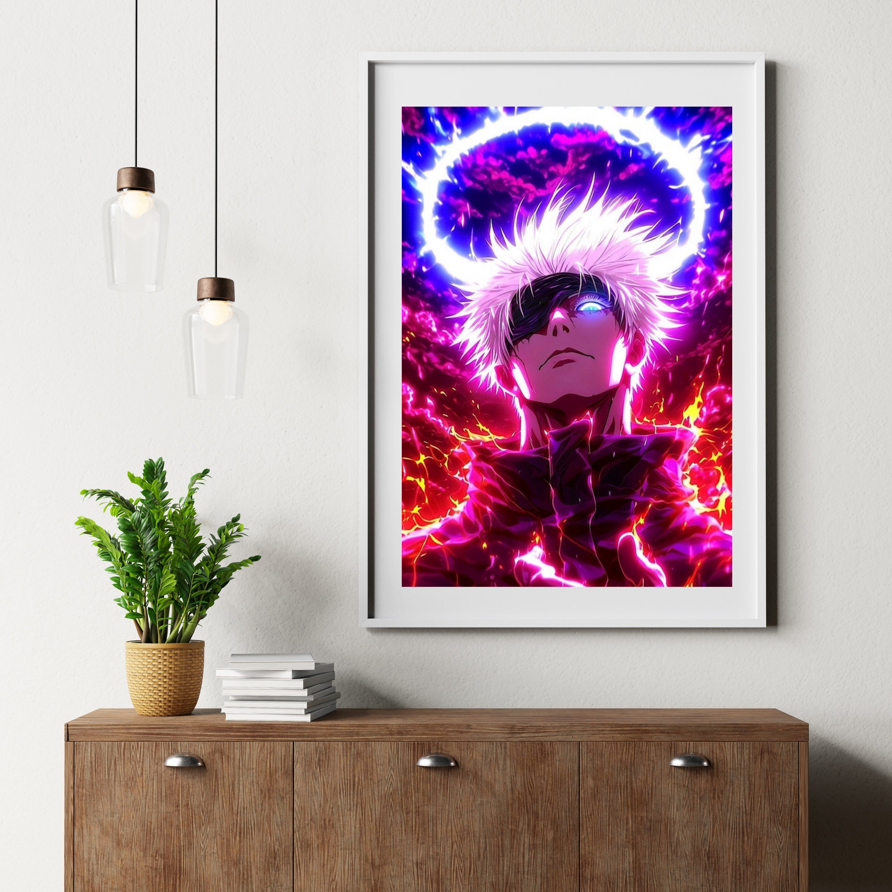 Satoru Gojo |  Poster Frames HD Metal Print | A4 (12 * 8 inch)