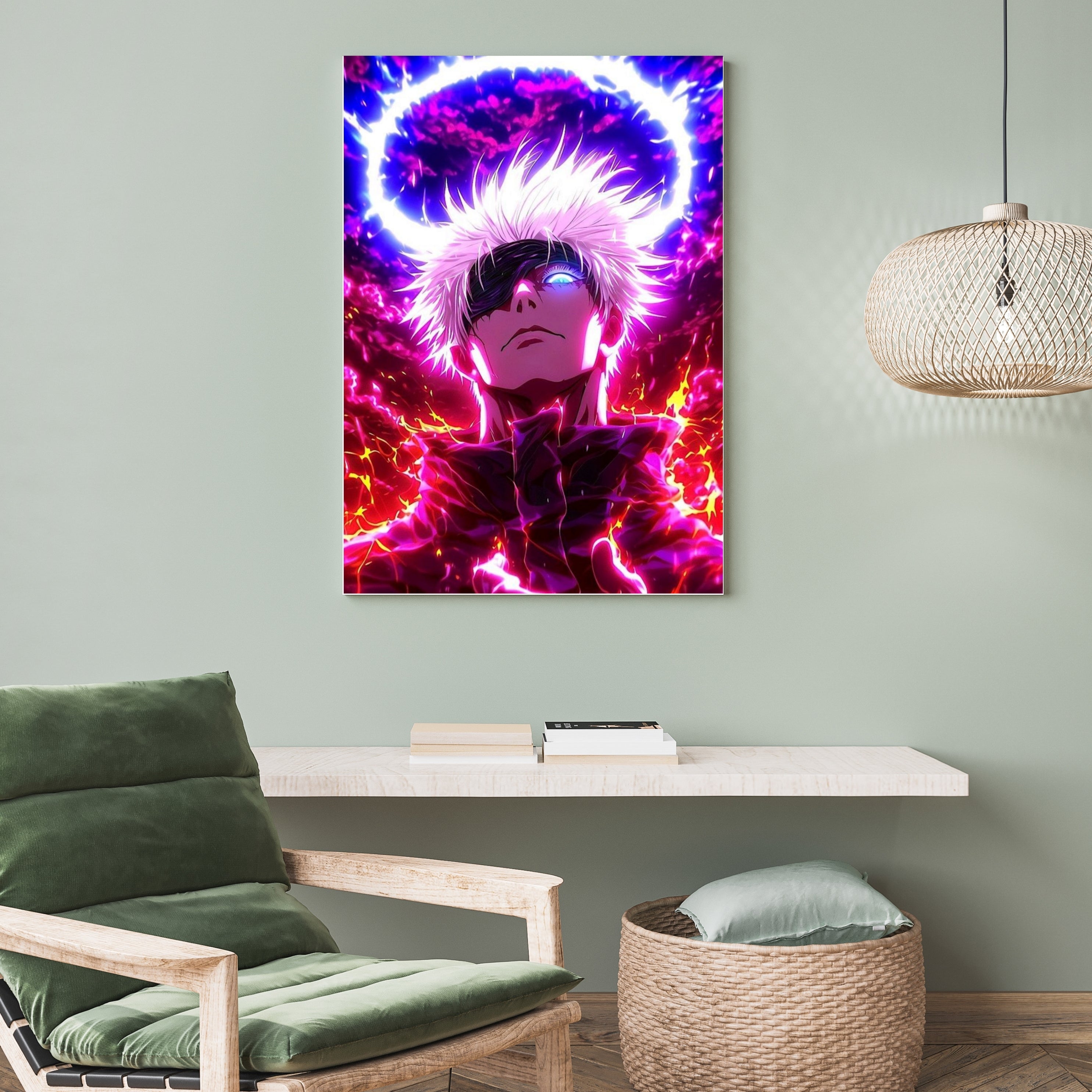 Satoru Gojo |  Poster Frames HD Metal Print | A4 (12 * 8 inch)