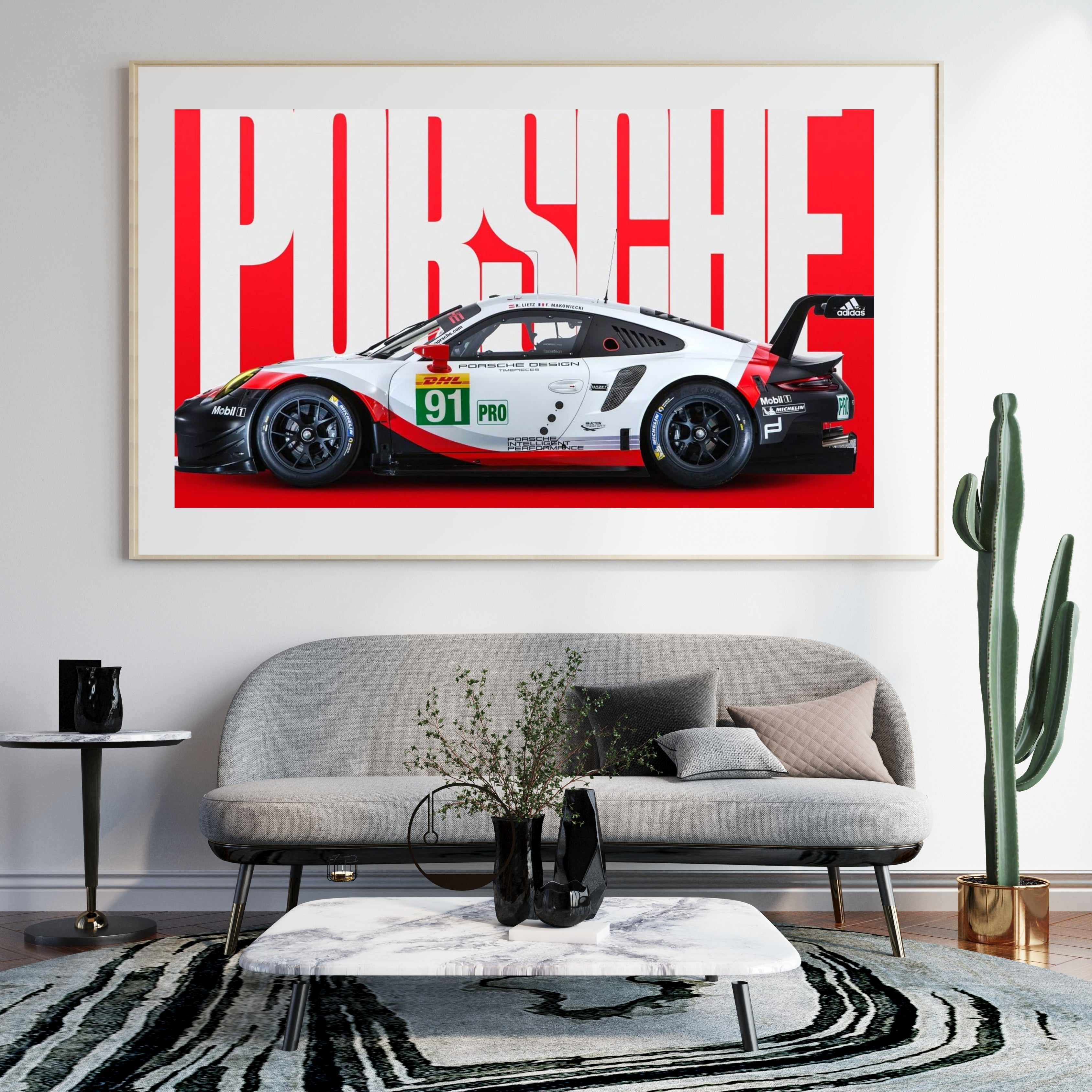 Porsche 911| Poster Frames HD Metal Print |  (24 * 12 inch)