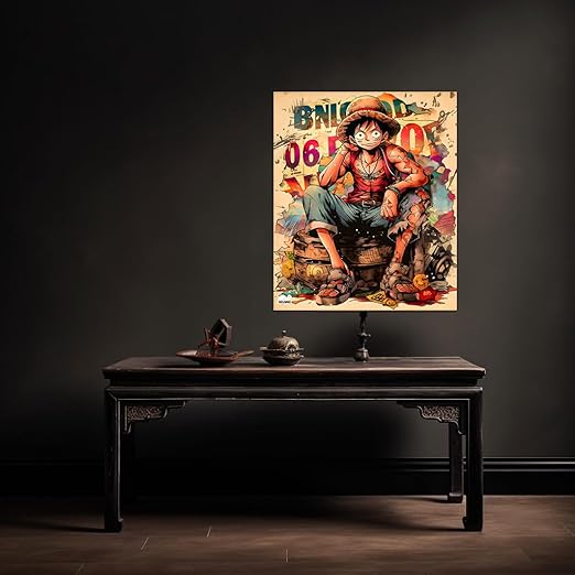 One Piece Anime | Poster Frames HD Metal Print | (12 * 8 inch)