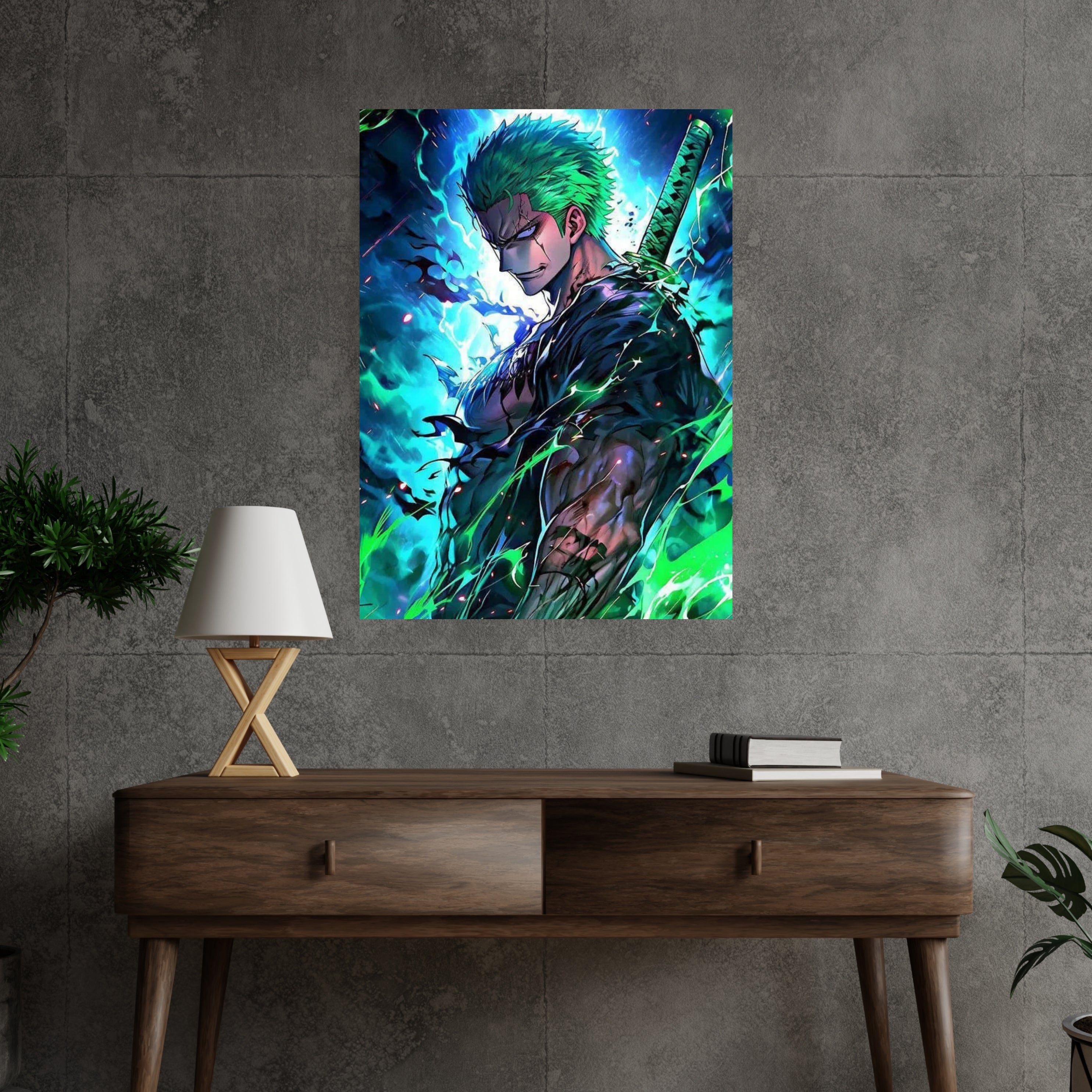 Roronoa Zoro  |  Poster Frames HD Metal Print | A4 (12 * 8 inch)