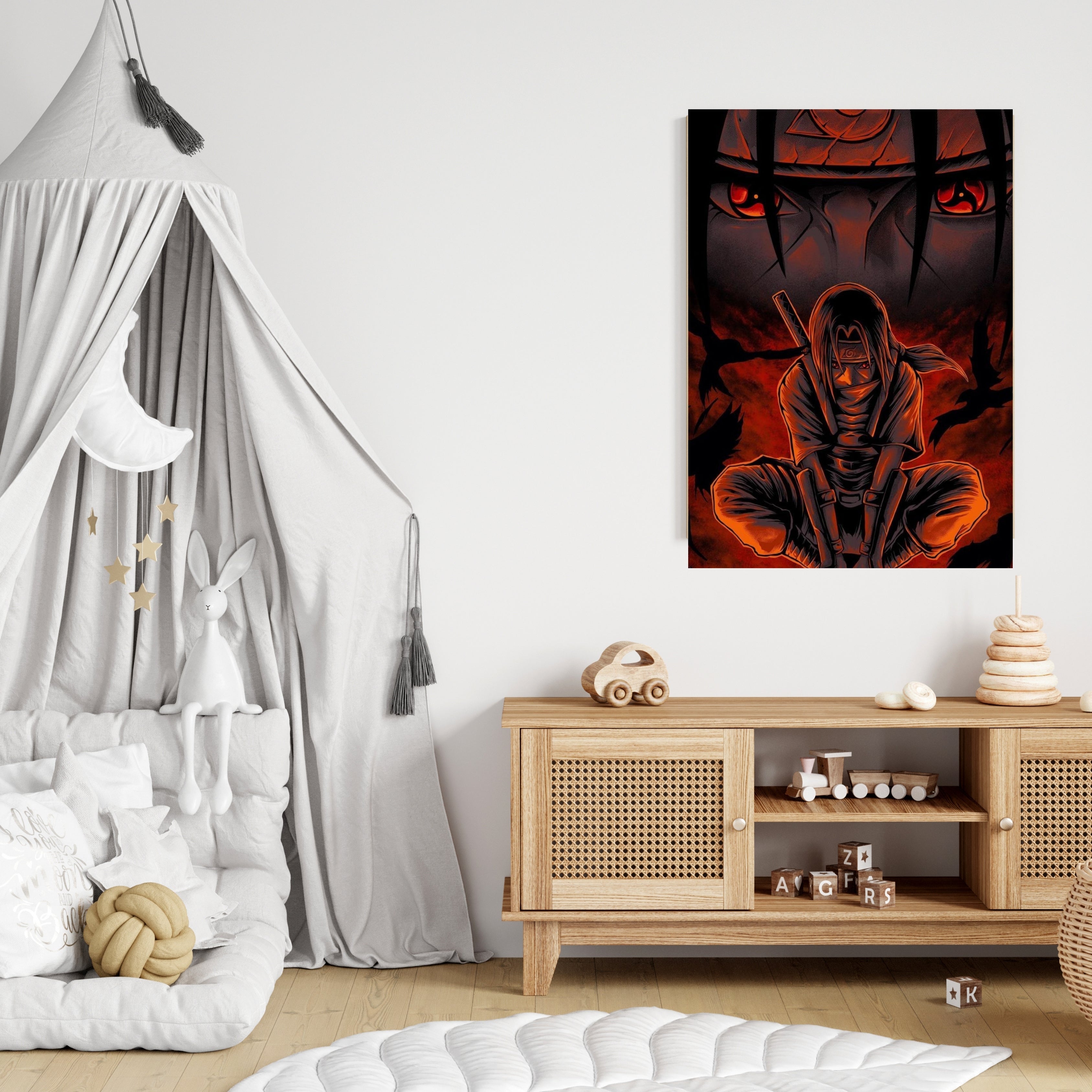 Itachi Uchiha |  Poster Frames HD Metal Print | A4 (12 * 8 inch)