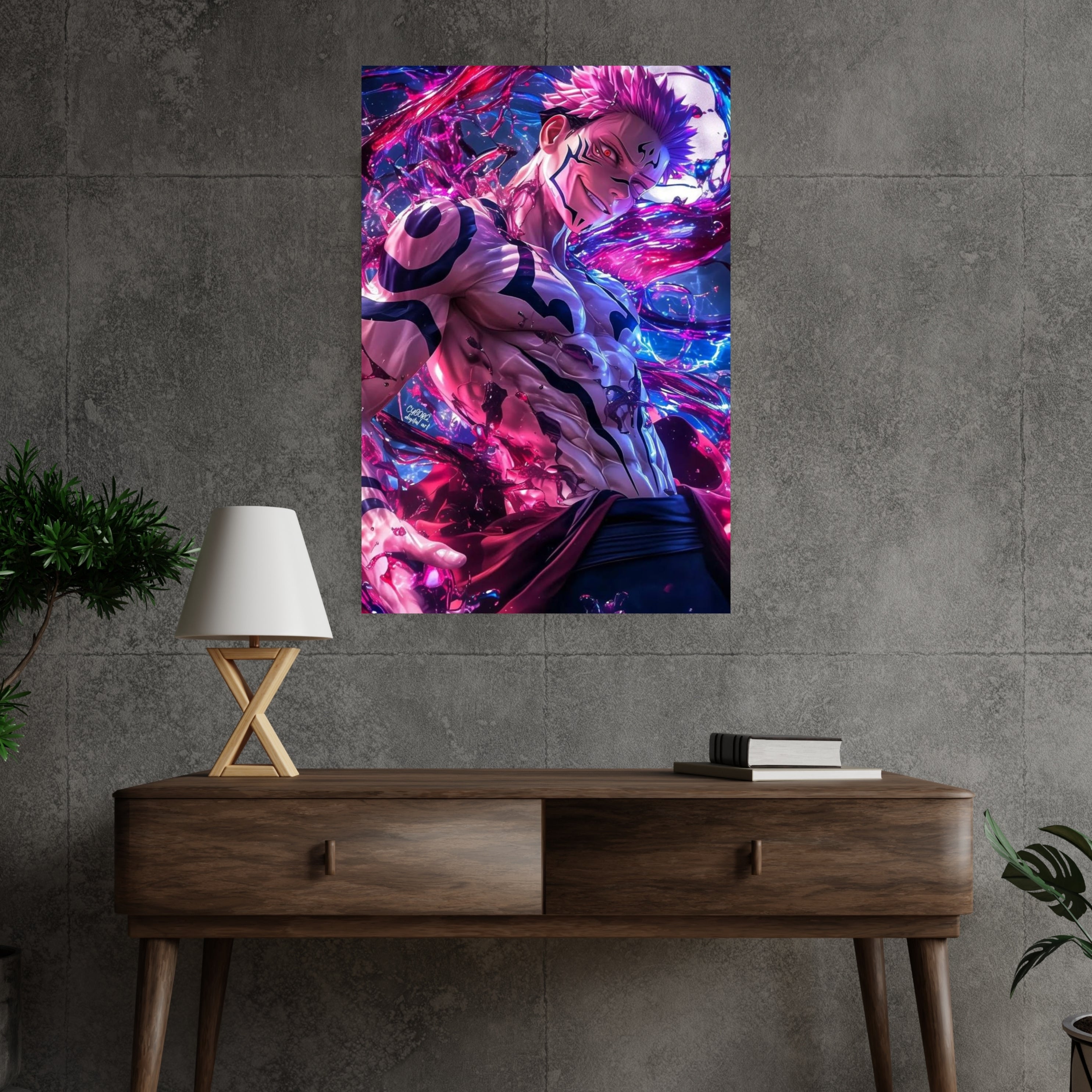 Ryomen Sukuna | Poster Frames HD Metal Print | A4 (12 * 8 inch)