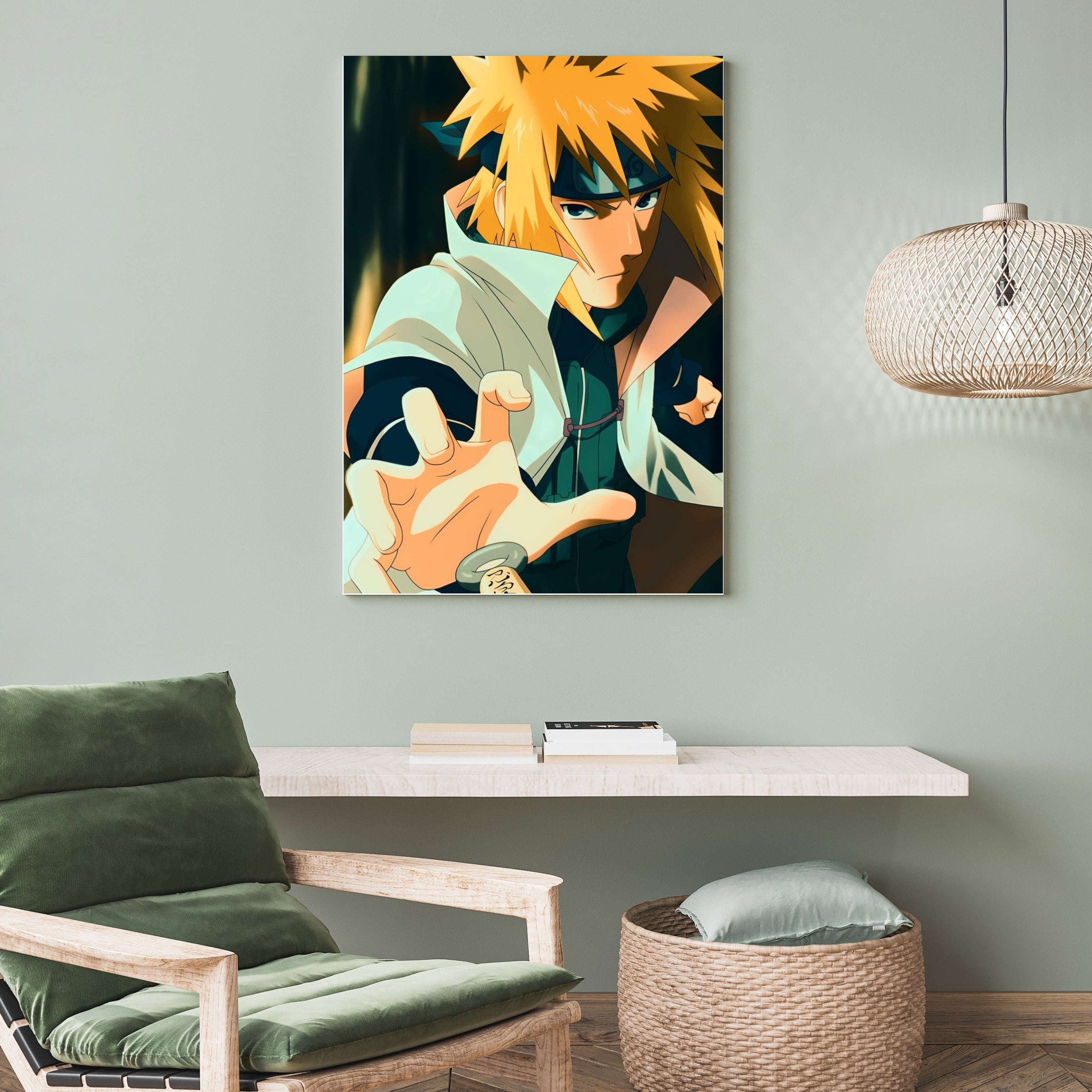 Minato Namikaze | Poster Frames HD Metal Print | A4 (12 * 8 inch)