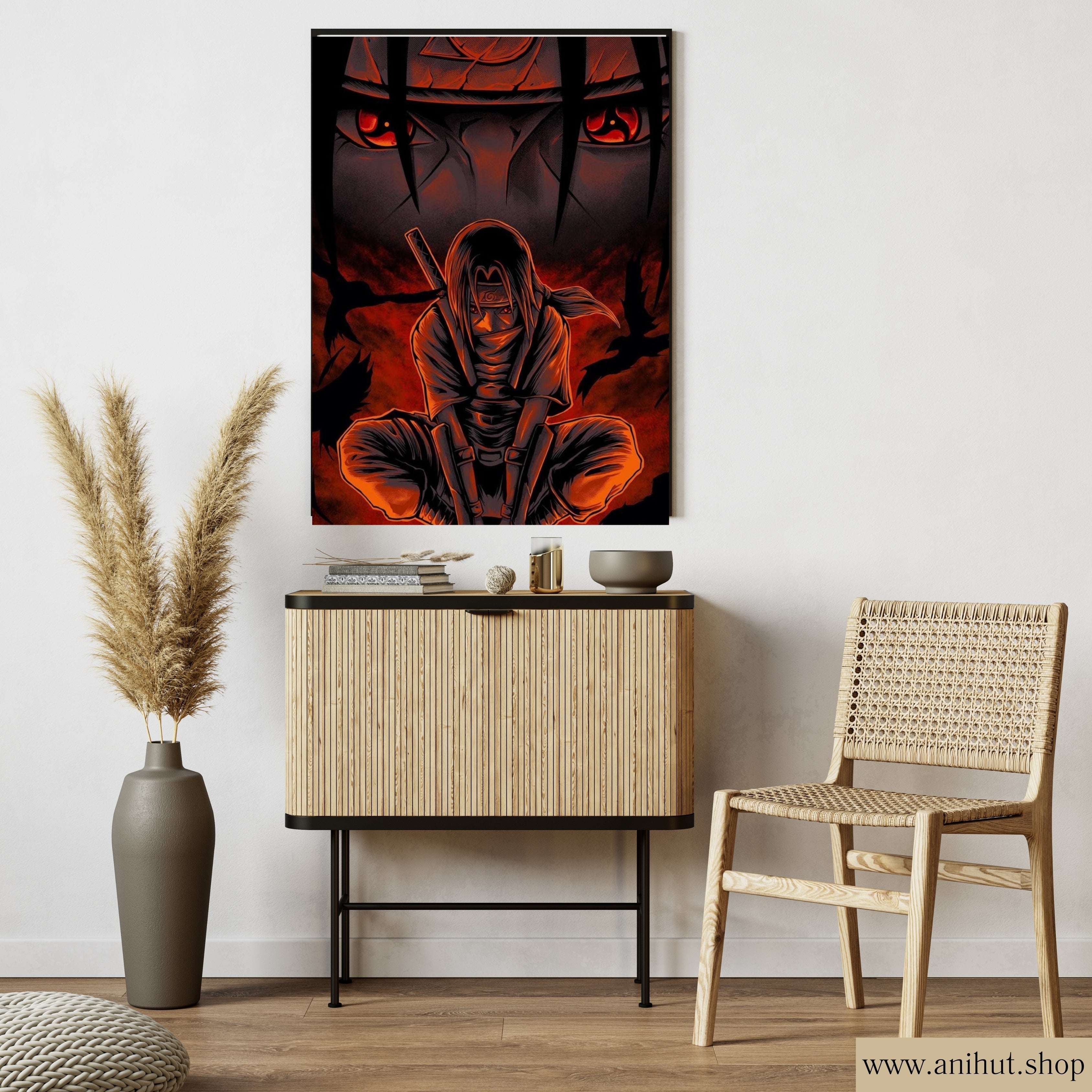 Itachi Uchiha |  Poster Frames HD Metal Print | A4 (12 * 8 inch)