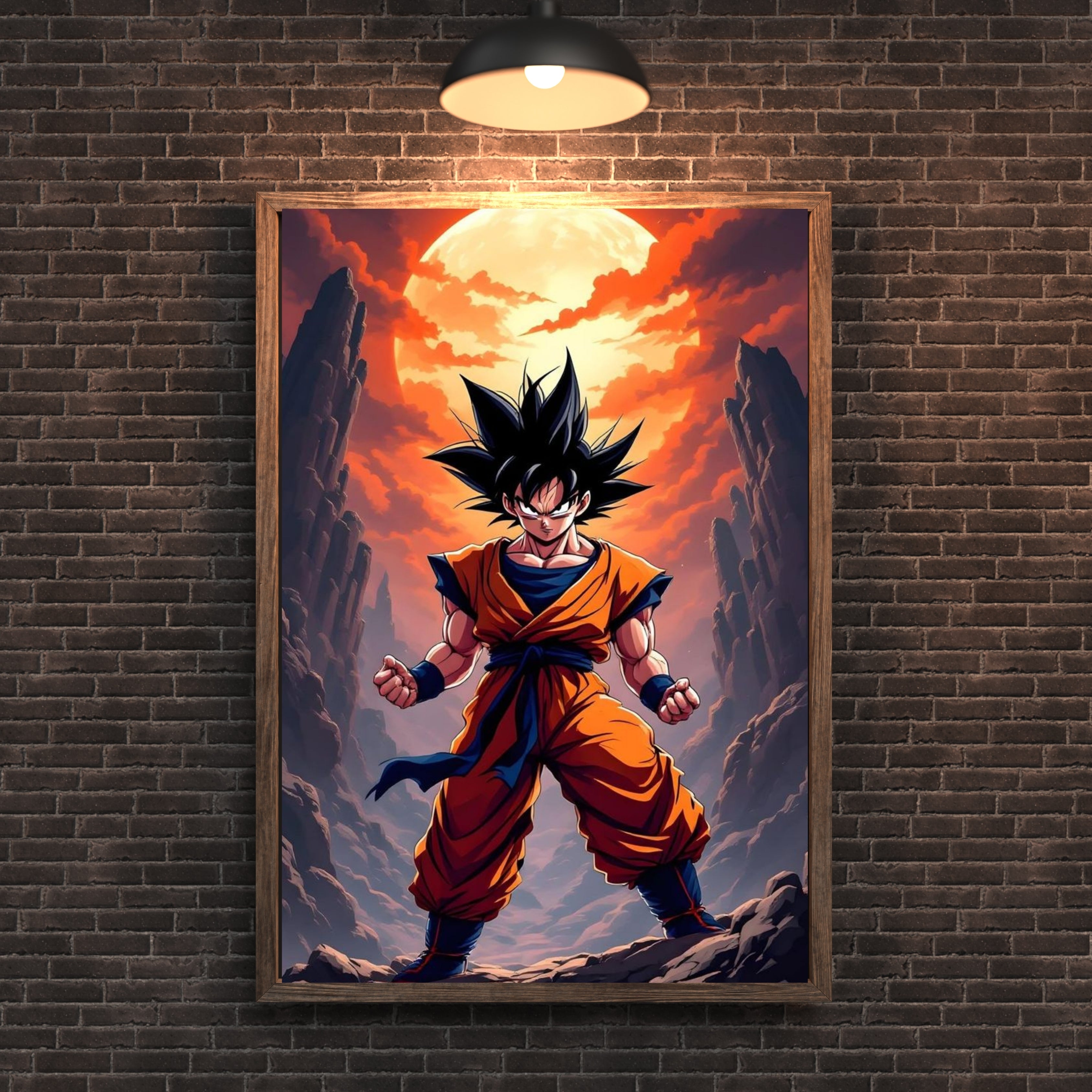 DRAGON BAll SON GOKU | Poster Frames HD Metal Print | (12 * 8 inch)